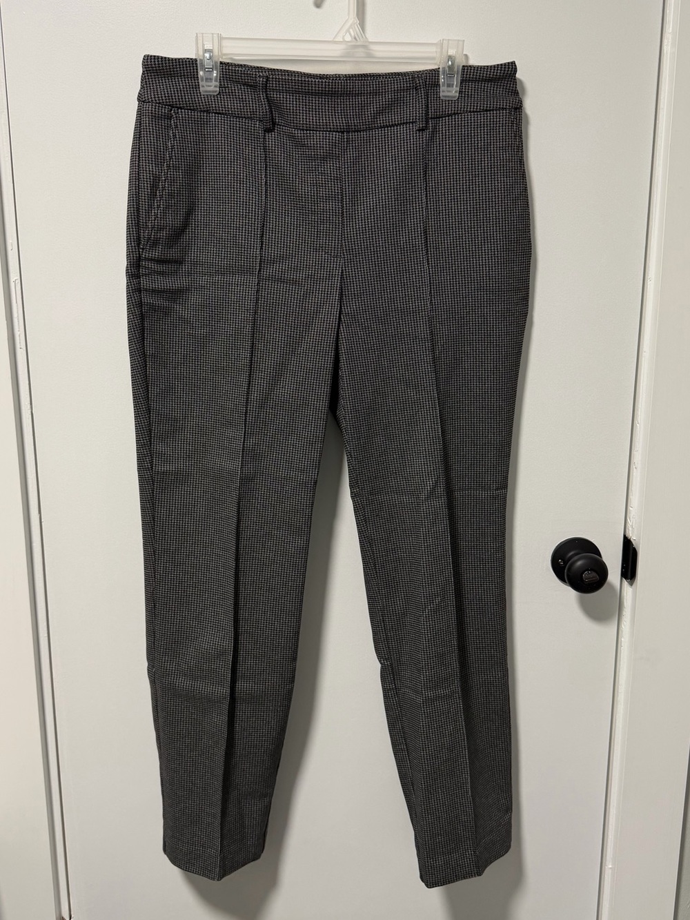 Hilary Radley Black and Gray Dress Pants | Houndstooth Pattern | Size Large